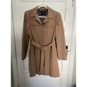 Hobbs London Womens Vintage Tan Belted Trench Coat Classic Tailored Style